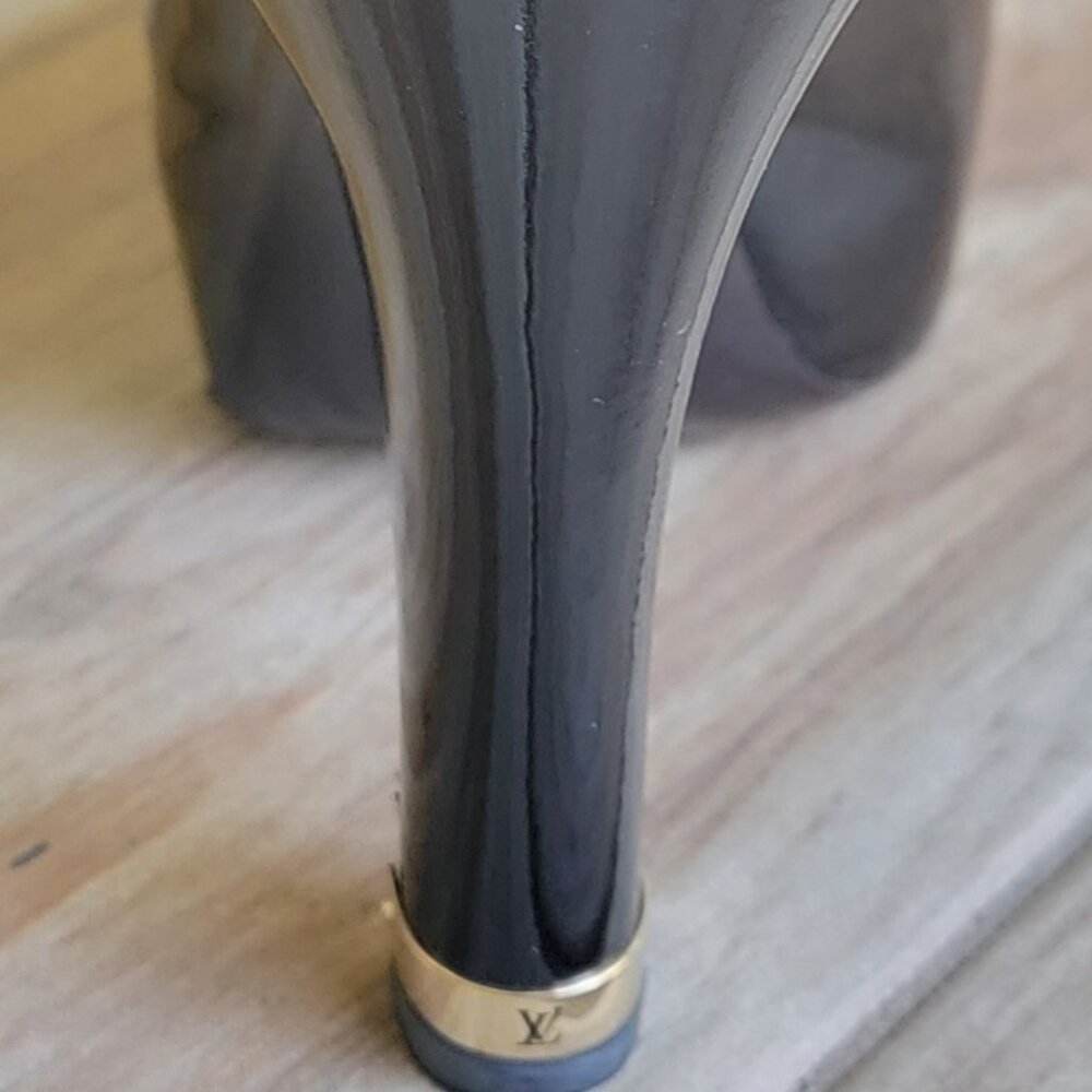 Louis Vuitton Bordeaux Tamara Amarante Monogram Patent Leather Platform Eur.38 - Picture 9 of 16